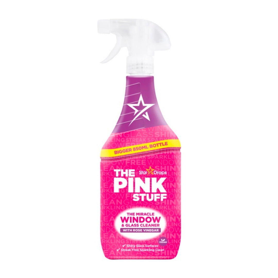 Cleaning Accessories The Pink Stuff Window Clean Rose Vinegar 850ml by Weirs of Baggot Street