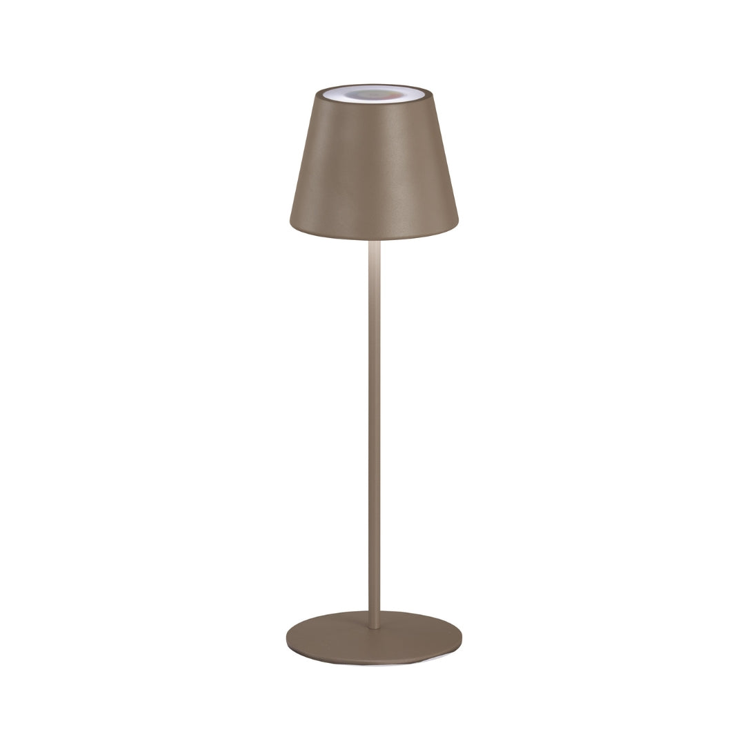 Clever Gadgets FH Lighting Cosenza Outdoor LED Table Lamp Grey Brown by Weirs of Baggot Street