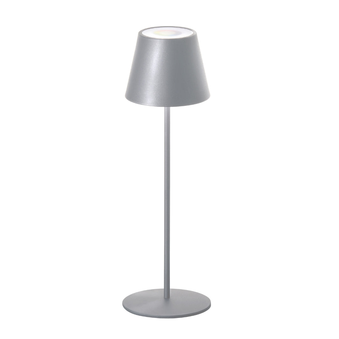 Clever Gadgets FH Lighting Cosenza Outdoor LED Table Lamp Silver by Weirs of Baggot Street