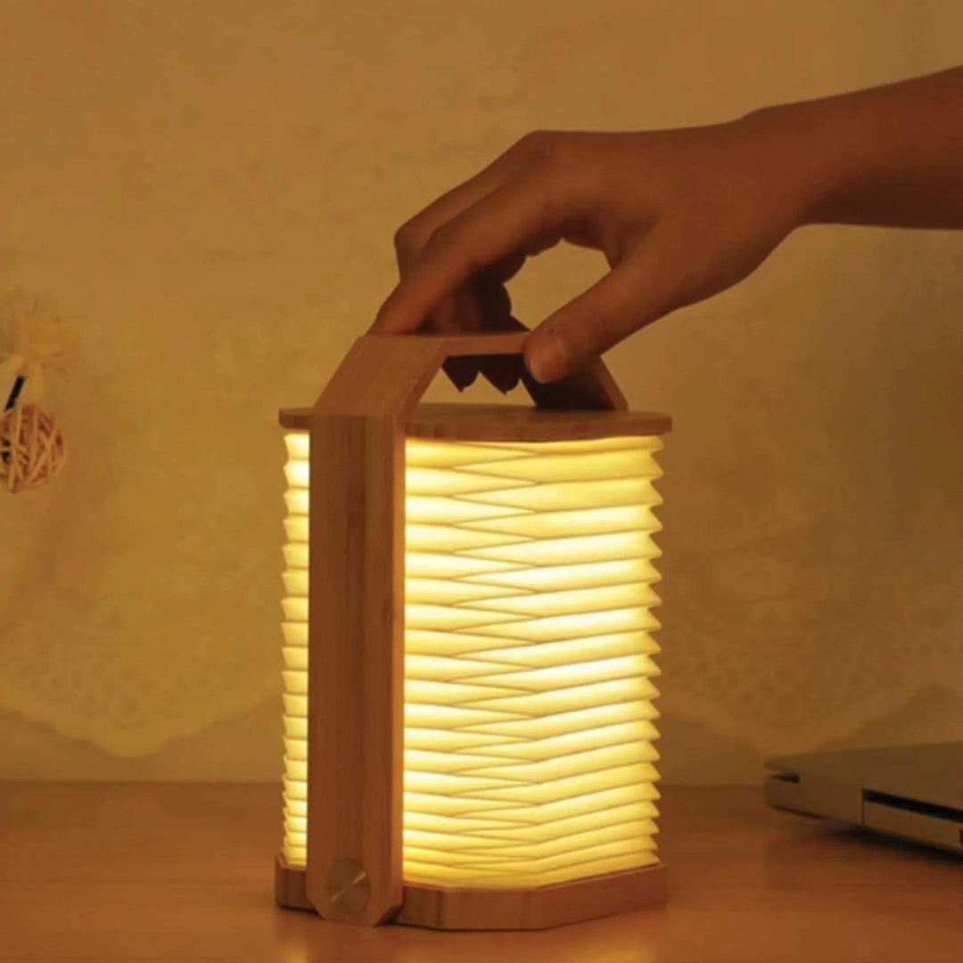 Clever Gadgets Gingko Design Smart Origami Lamp Bamboo by Weirs of Baggot Street