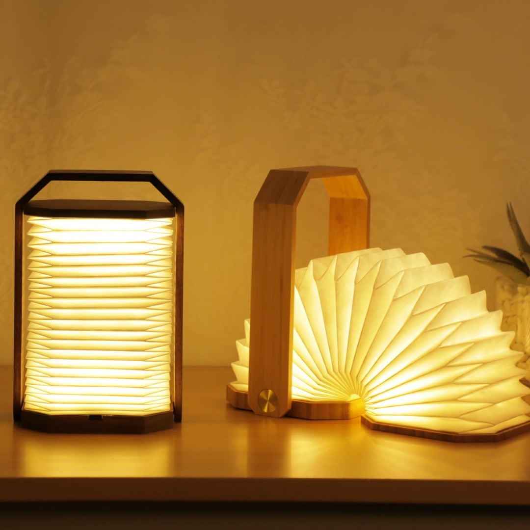 Clever Gadgets Gingko Design Smart Origami Lamp Bamboo by Weirs of Baggot Street