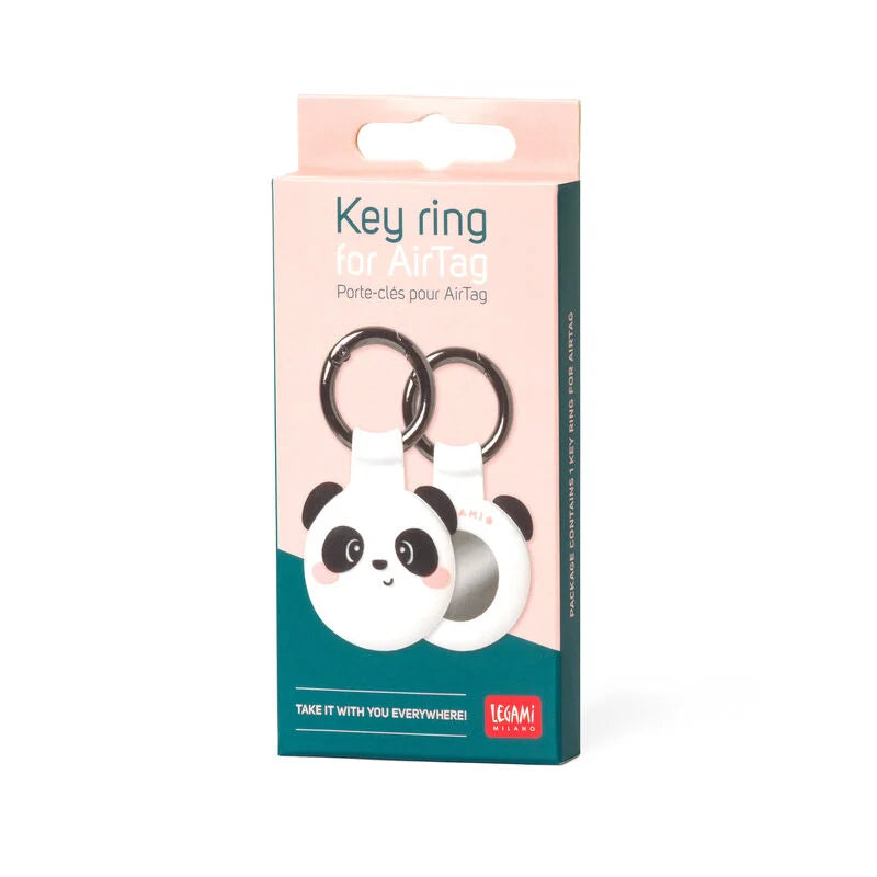 Clever Gadgets Legami Key Ring For Airtag Panda by Weirs of Baggot Street