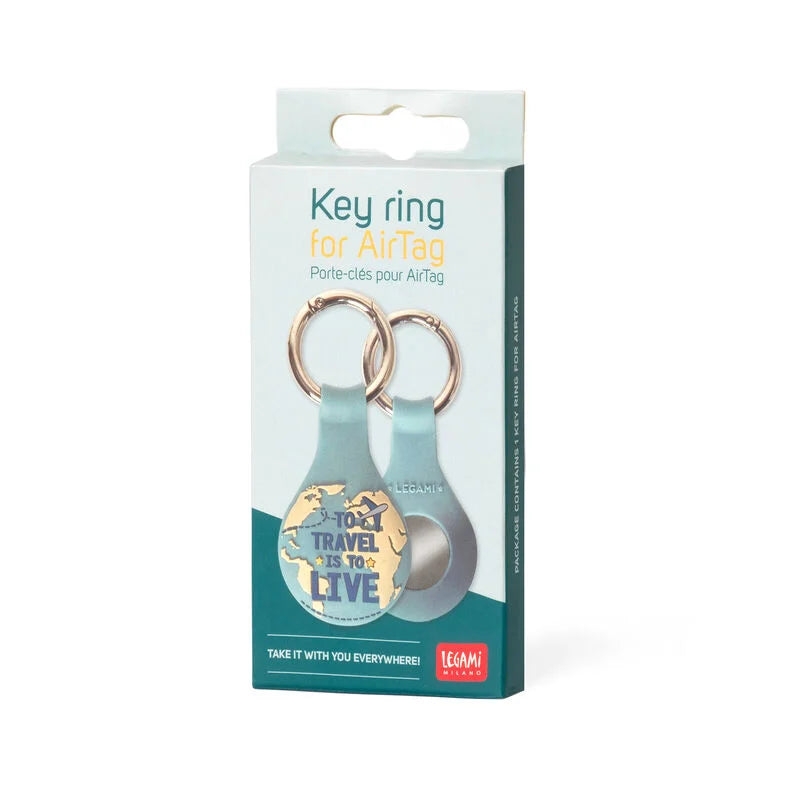 Clever Gadgets Legami Key Ring For Airtag Travel by Weirs of Baggot Street