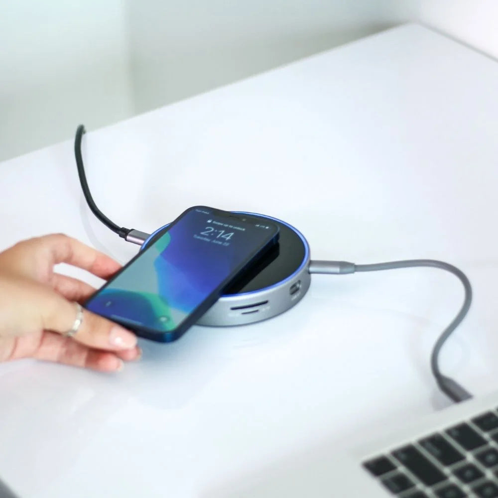 Clever Gadgets | Moovy 12-in-1 USB-C Hub Station With Wireless Charging + Power Bank by Weirs of Baggot Street