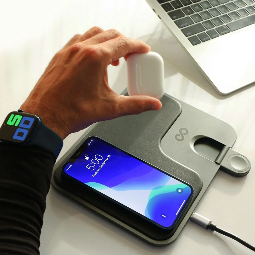 Clever Gadgets | Moovy 3-in-1 Wireless Fast Charging Pad by Weirs of Baggot Street