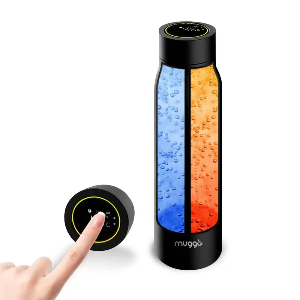 Clever Gadgets | Muggo Boost Smart Water Bottle Black by Weirs of Baggot Street