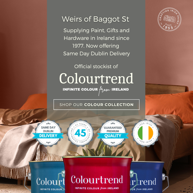 Colourtrend Paint Contemporary Collection by Weirs of Baggot Street. Colourtrend Paint by Weirs of Baggot St Home Gift and DIY. Now offering Same Day Dublin Delivery on all 1L, 3L, 5L and 10L orders. Shop Now