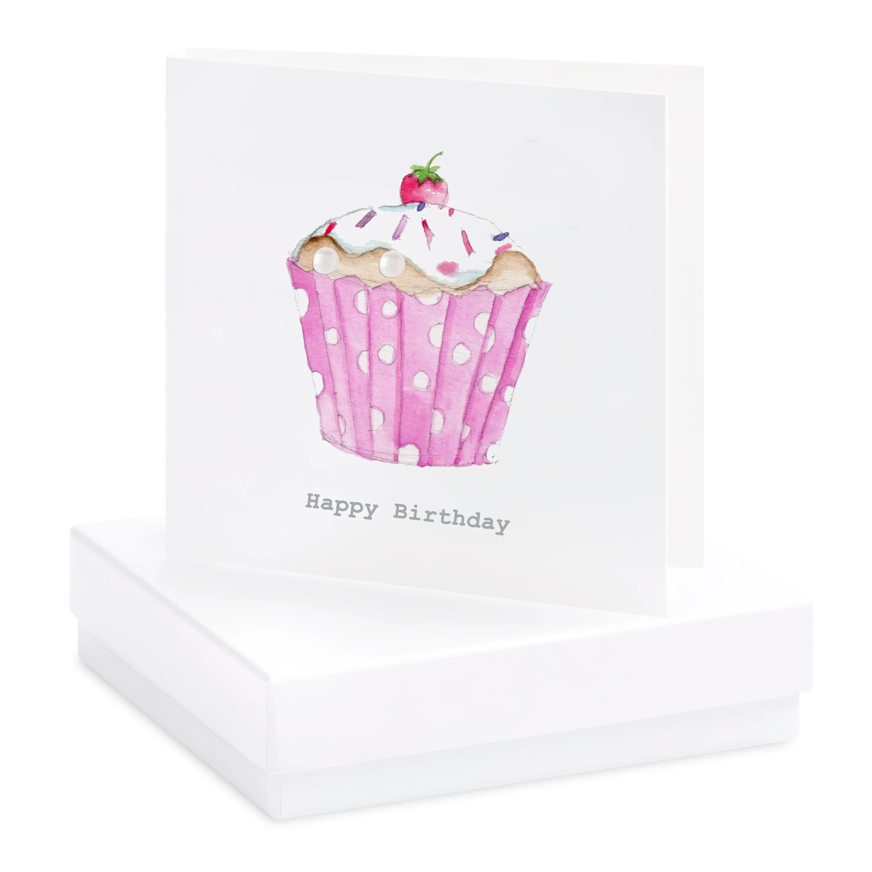 Fabulous Gifts Crumble & Core Box Cupcake Earring Card by Weirs of Baggot Street
