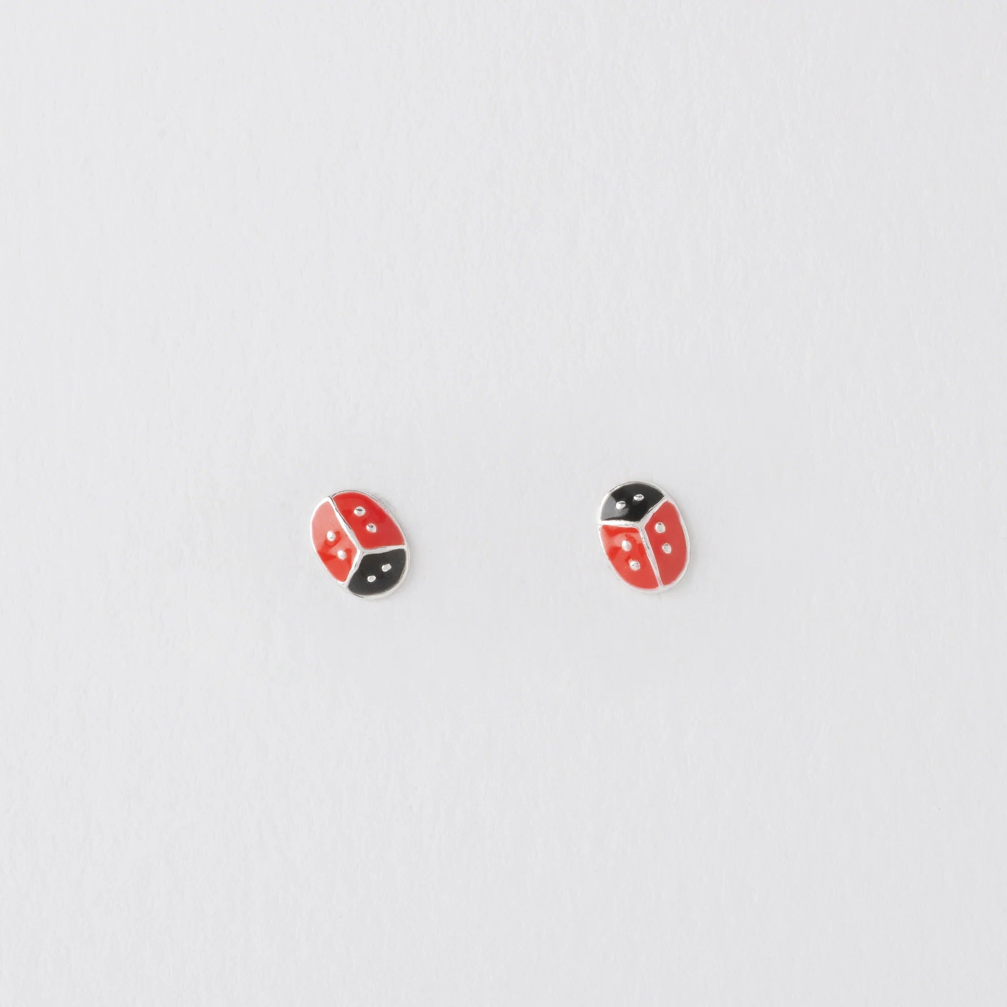 Crumble & Core  Ladybird Clover Best of Luck Card with Earrings in a White Box by Weirs of Baggot Street