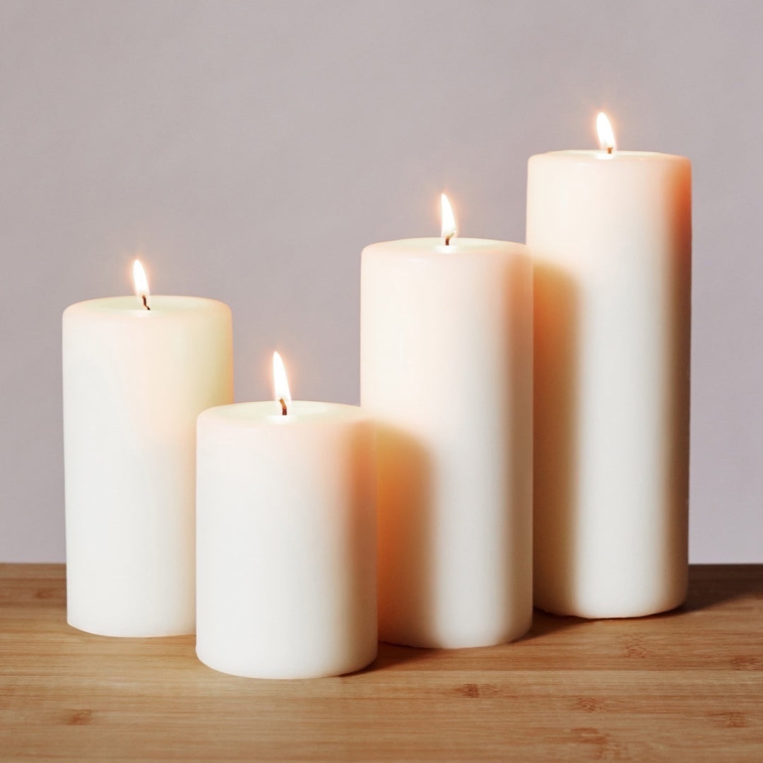 Duffy & Scott | Ivory Pillar Candle 300x100mm by Weirs of Baggot Street