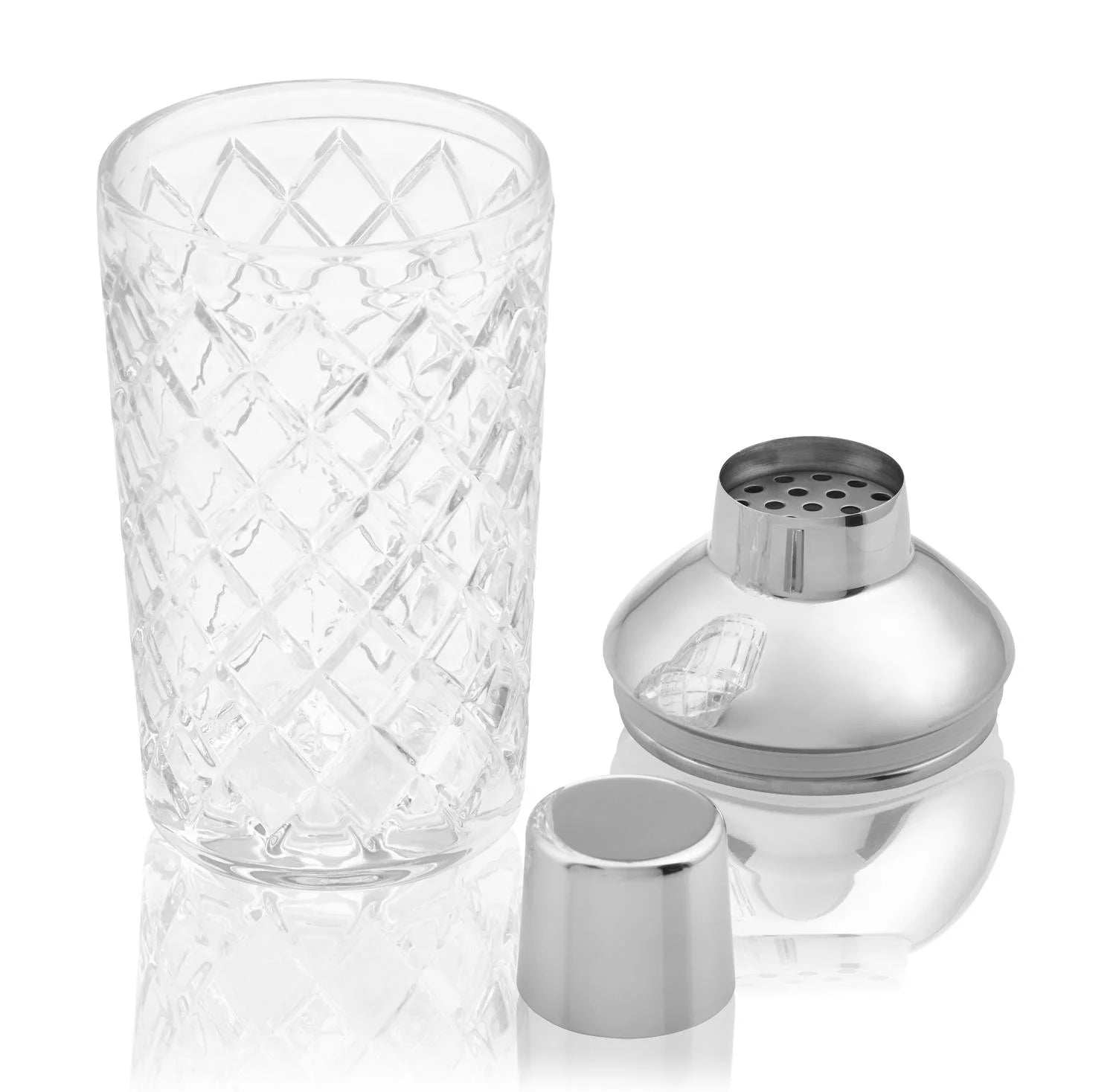 Fab Gifts | Bar & Drinks Glass Cocktail Shaker by Weirs of Baggot Street