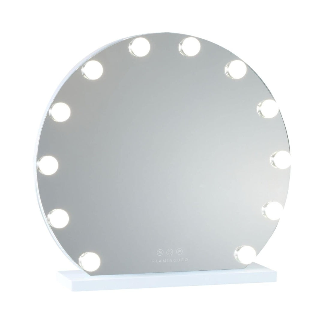 Dream Round Mirror with 12 Hollywood LED lights