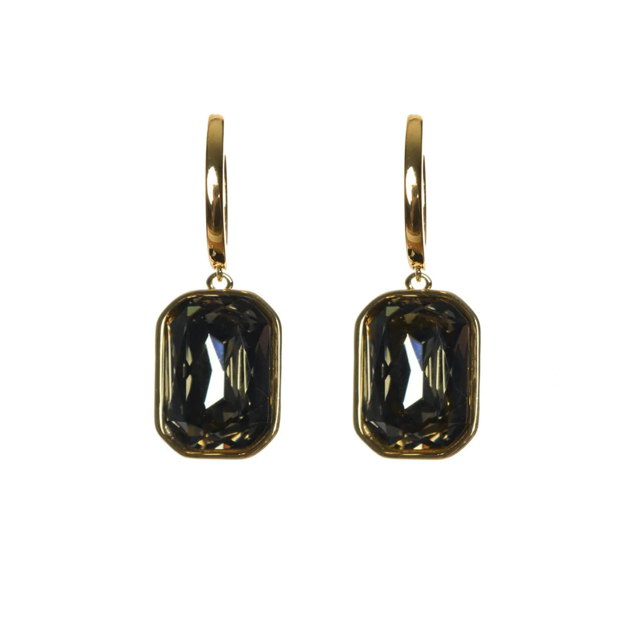 Fab Gifts | Jewellery Earrings Crystal Drop Grey by Weirs of Baggot Street