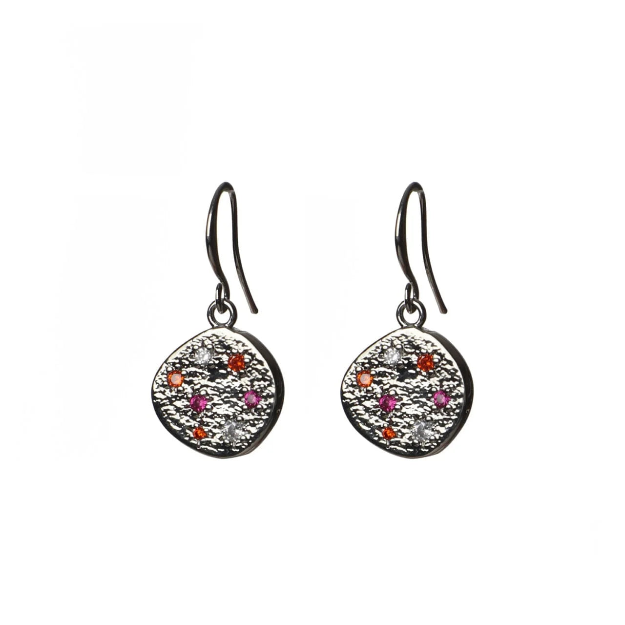 Fab Gifts | Jewellery Earrings Silver Multi Stone Pink by Weirs of Baggot Street