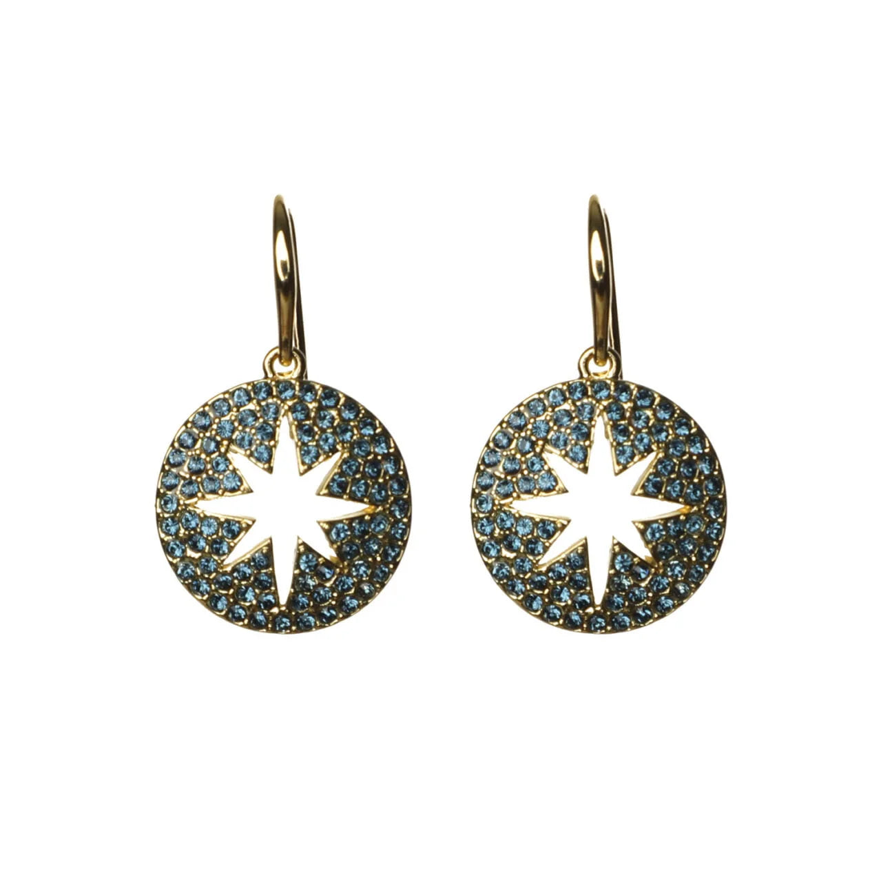Fab Gifts | Jewellery Earrings Star Burst Navy by Weirs of Baggot Street