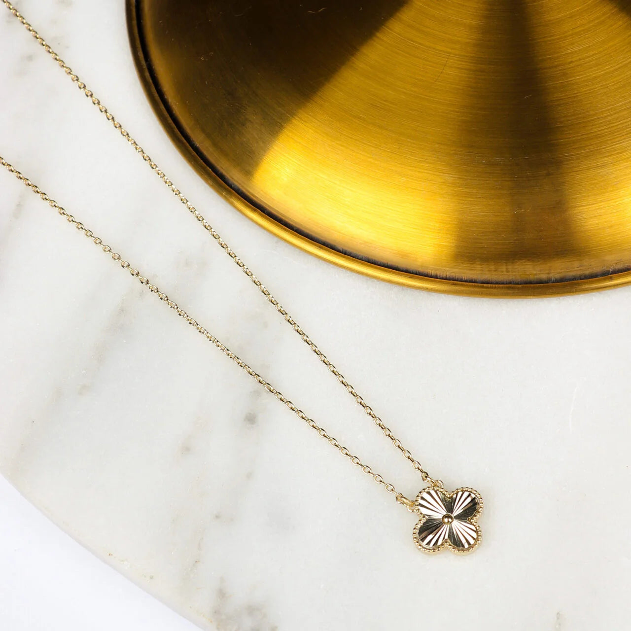 Fab Gifts | Jewellery Necklace Clover Gold by Weirs of Baggot Street
