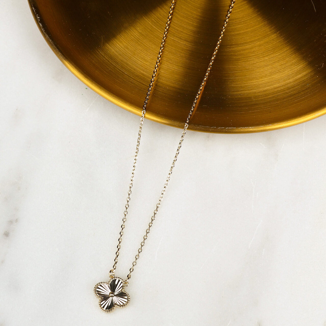 Fab Gifts | Jewellery Necklace Clover Gold by Weirs of Baggot Street