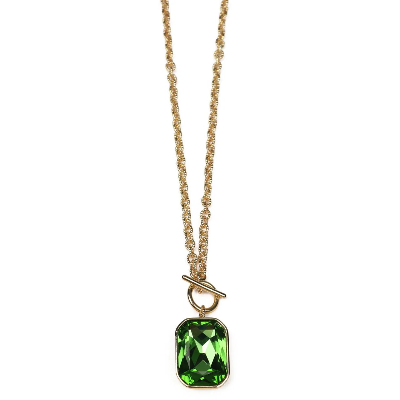 Fab Gifts | Jewellery Necklace Crystal Pendant Apple Green by Weirs of Baggot Street