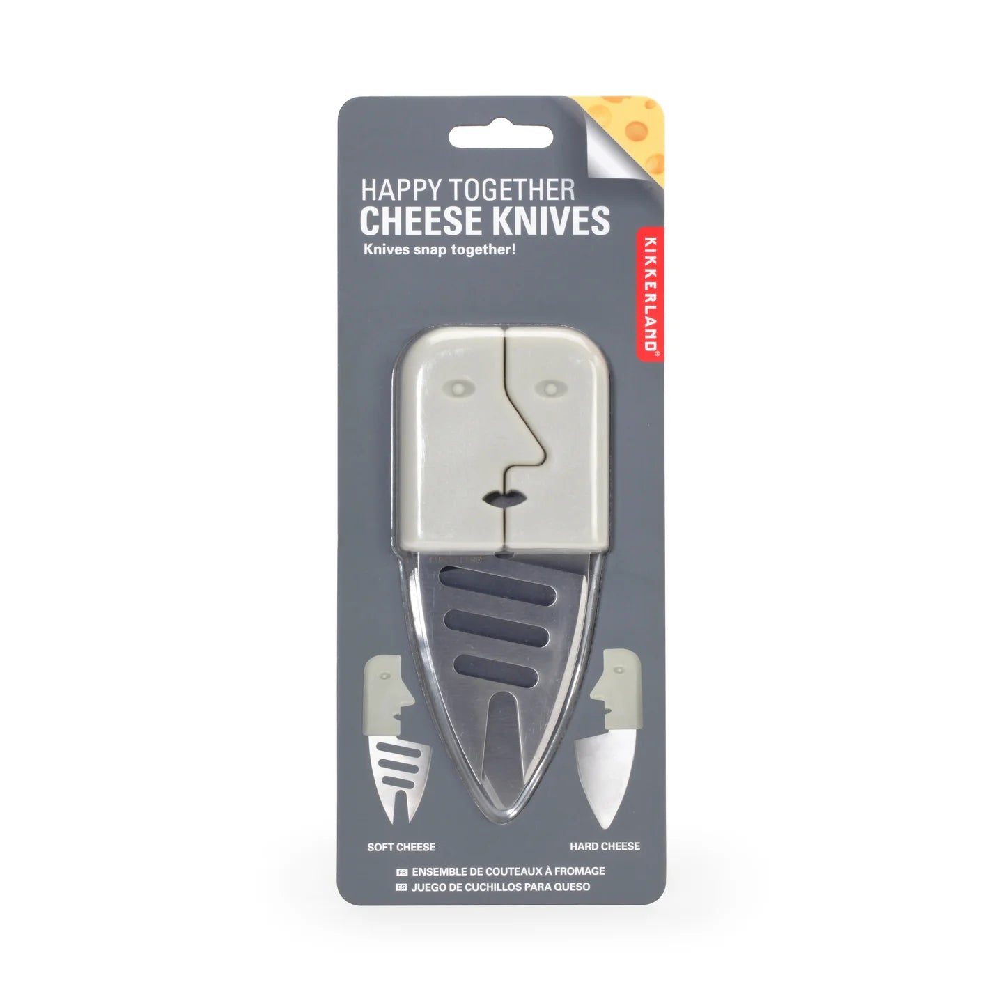 Fab Gifts | Kikkerland Happy Together Cheese Knives by Weirs of Baggot Street