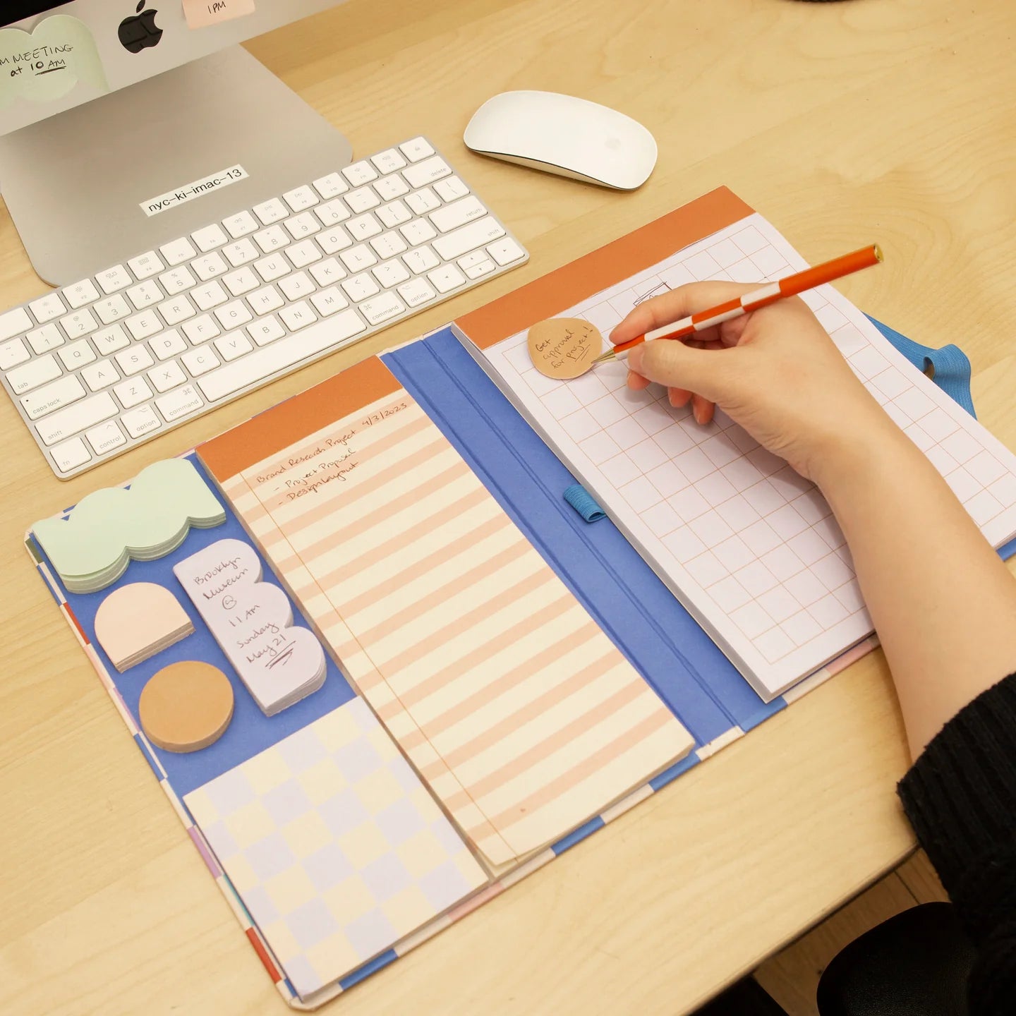 Fab Gifts | Kikkerland Notepad With Sticky Notes Set And Pen by Weirs of Baggot Street