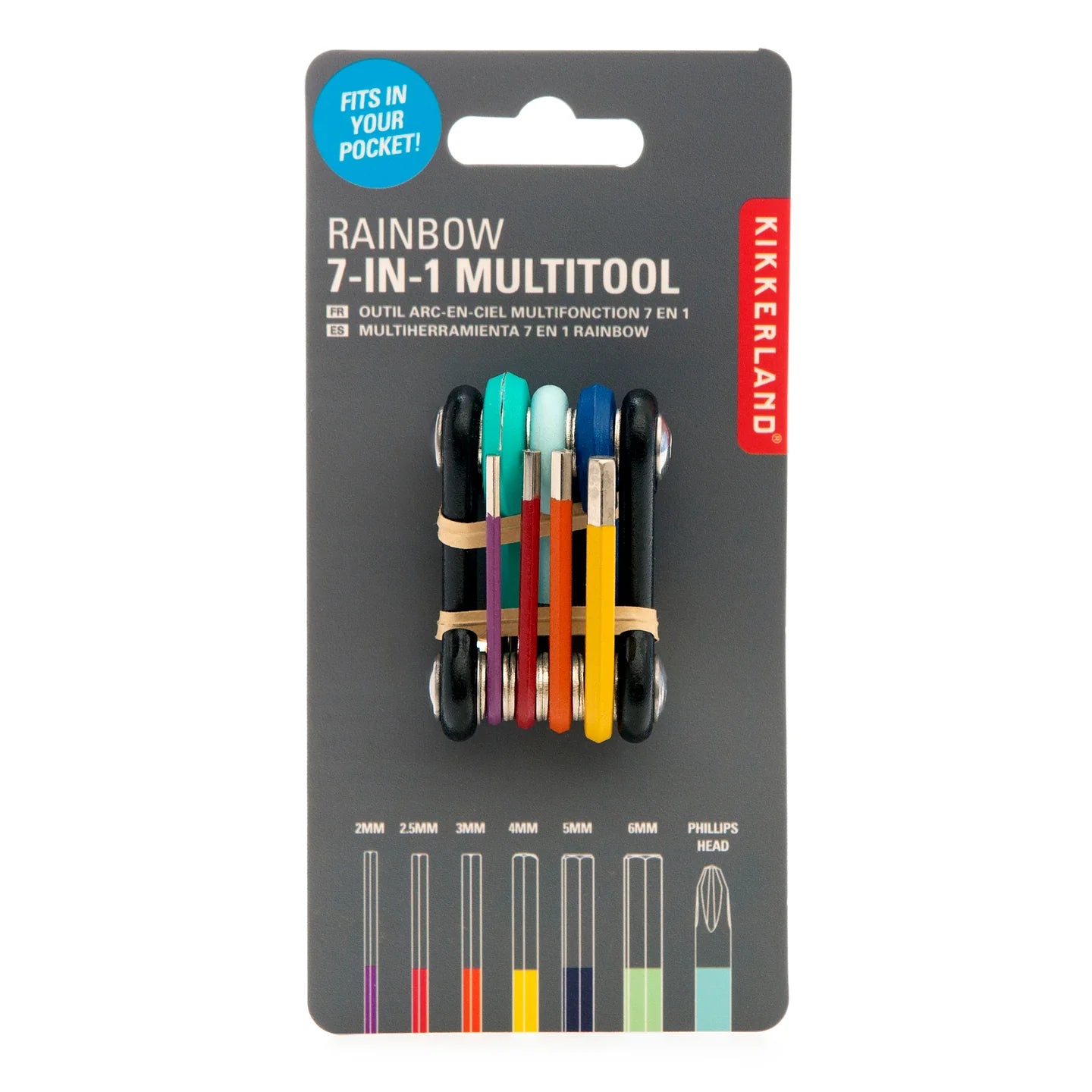 Fab Gifts | Kikkerland Rainbow 7-In-1 Multitool by Weirs of Baggot Street