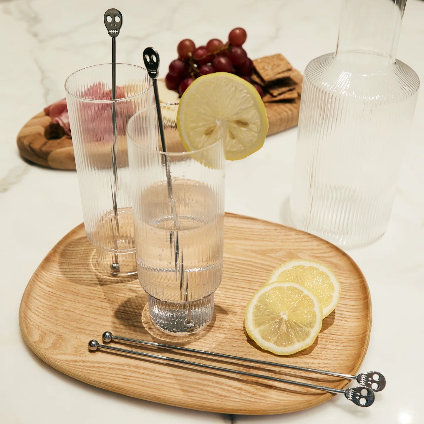 Fab Gifts | Kikkerland Skull Cocktail Stirrers by Weirs of Baggot Street