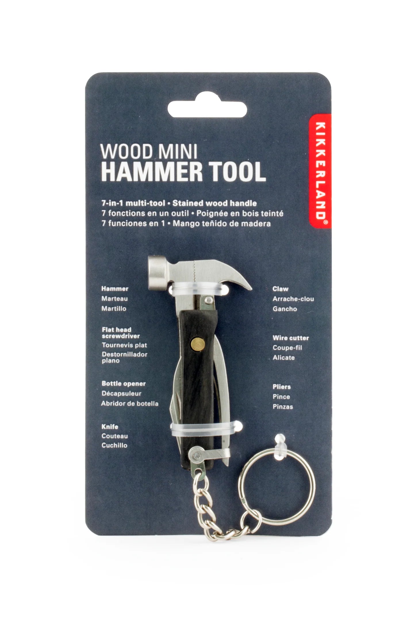 Fab Gifts | Kikkerland Wood Mini Hammer Tool Black by Weirs of Baggot Street