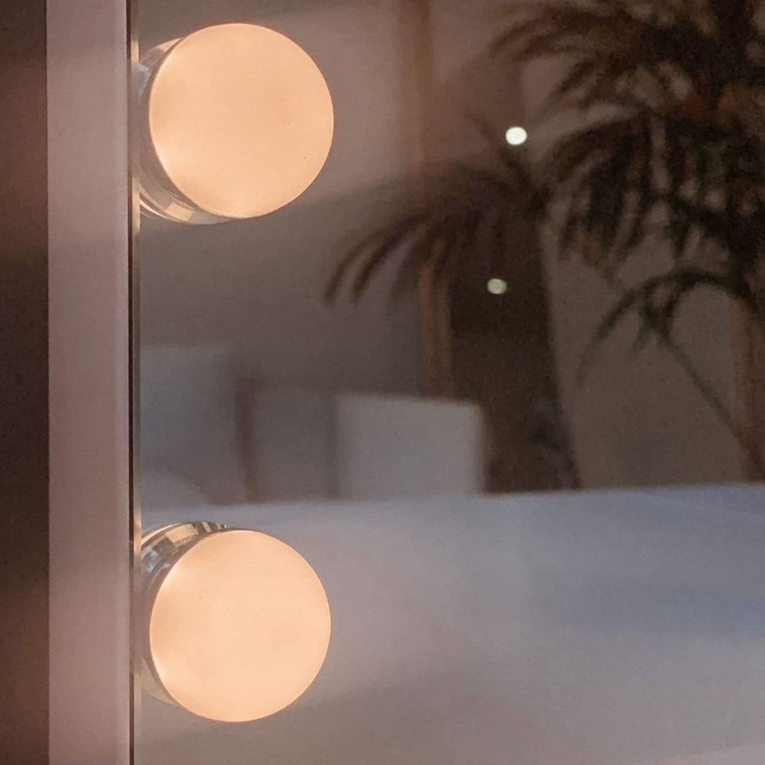 Fab Gifts | Kim Mirror with 15 Hollywood LED lights by Weirs of Baggot Street