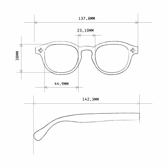 Fab Gifts | Okkia Sun Reading Glasses Aurelio Unisex Black 2.00 by Weirs of Baggot Street