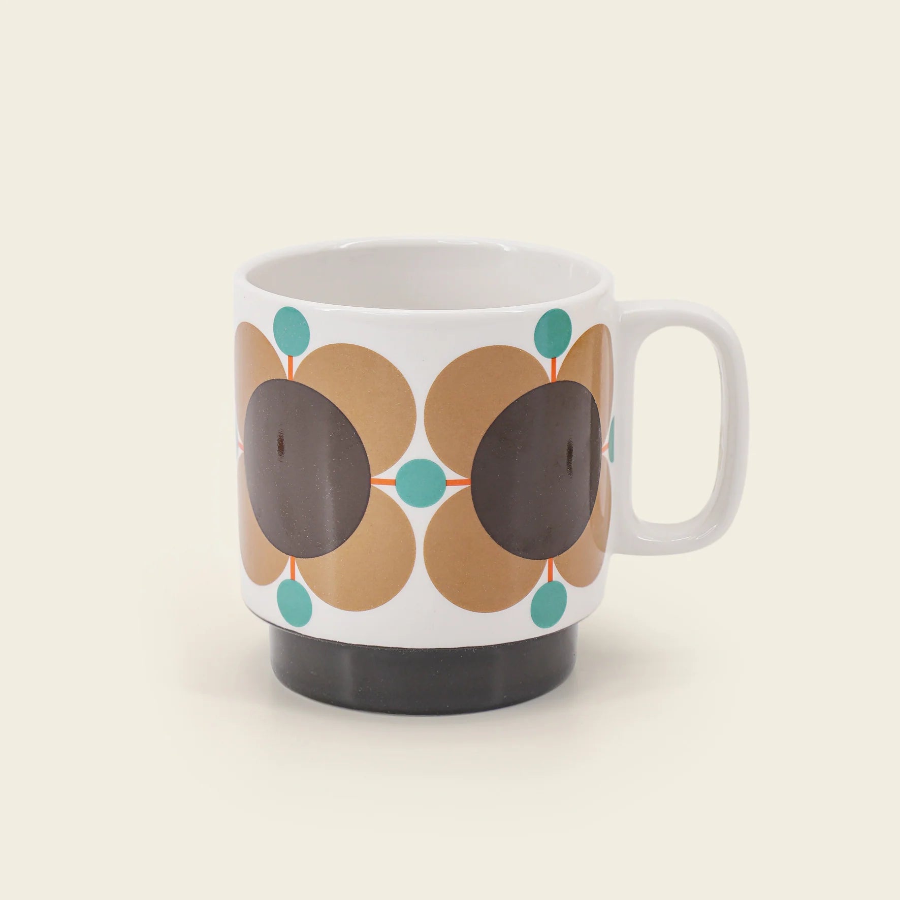 Fab Gifts | Orla Kiely Atomic Flower Jewel Latte Mugs Set of 2 by Weirs of Baggot Street