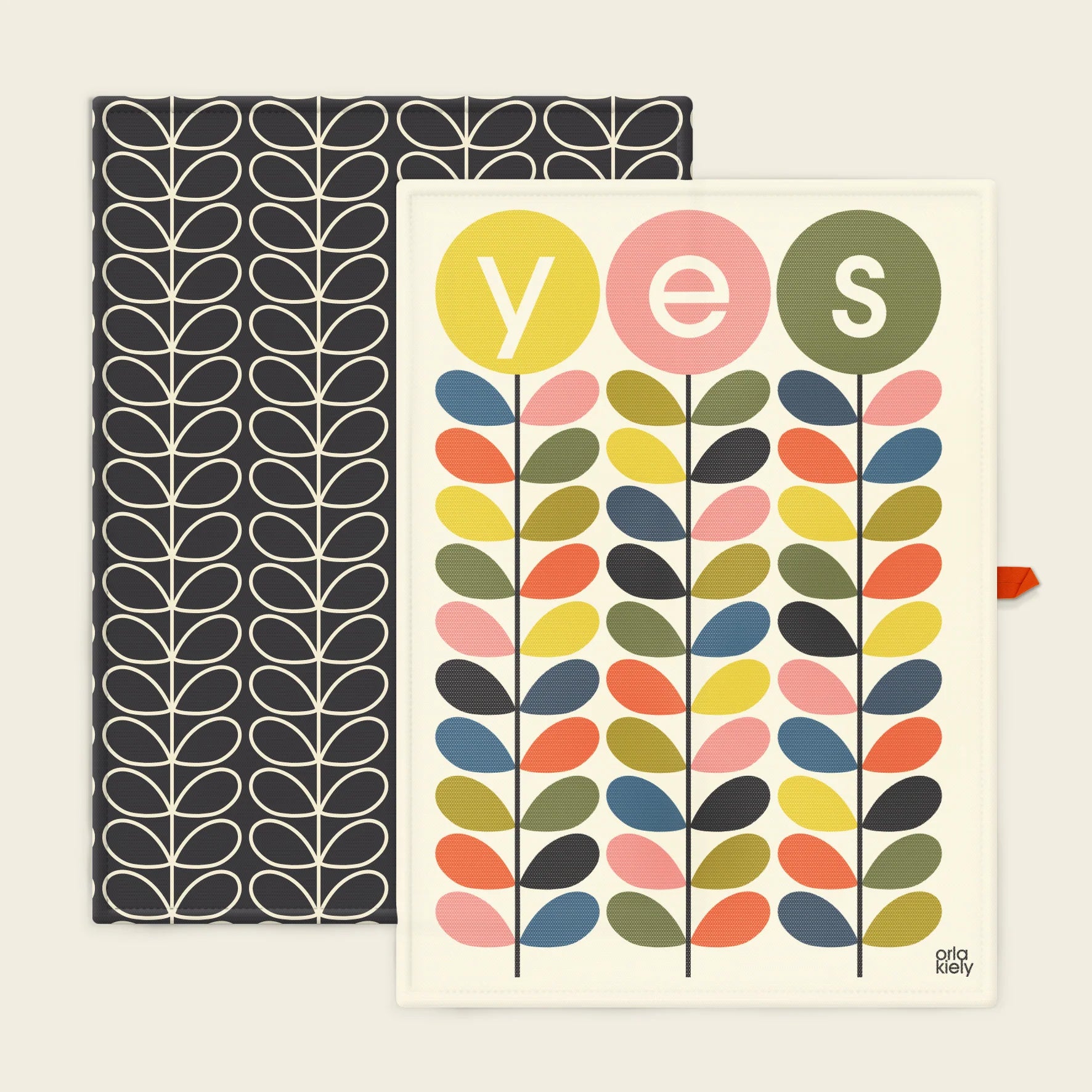 Fab Gifts | Orla Kiely Yes Stem Tea Towels Set of 2 by Weirs of Baggot Street