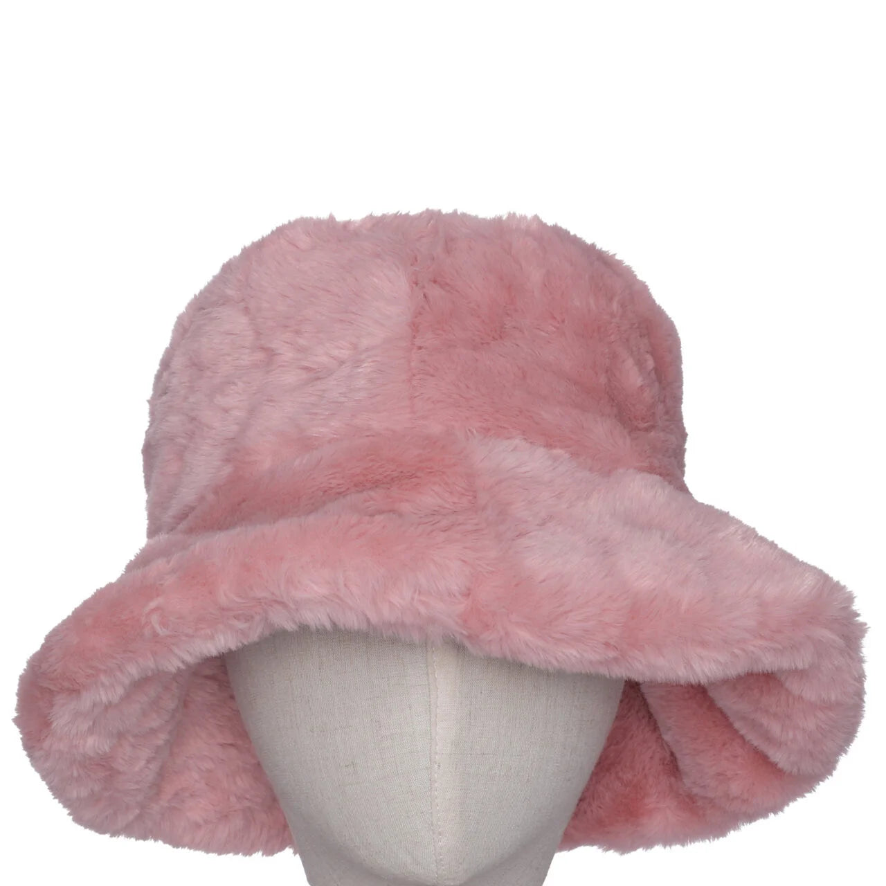 Fab Gifts | Winter Accessories Faux Fur Bucket Hat Pink by Weirs of Baggot Street