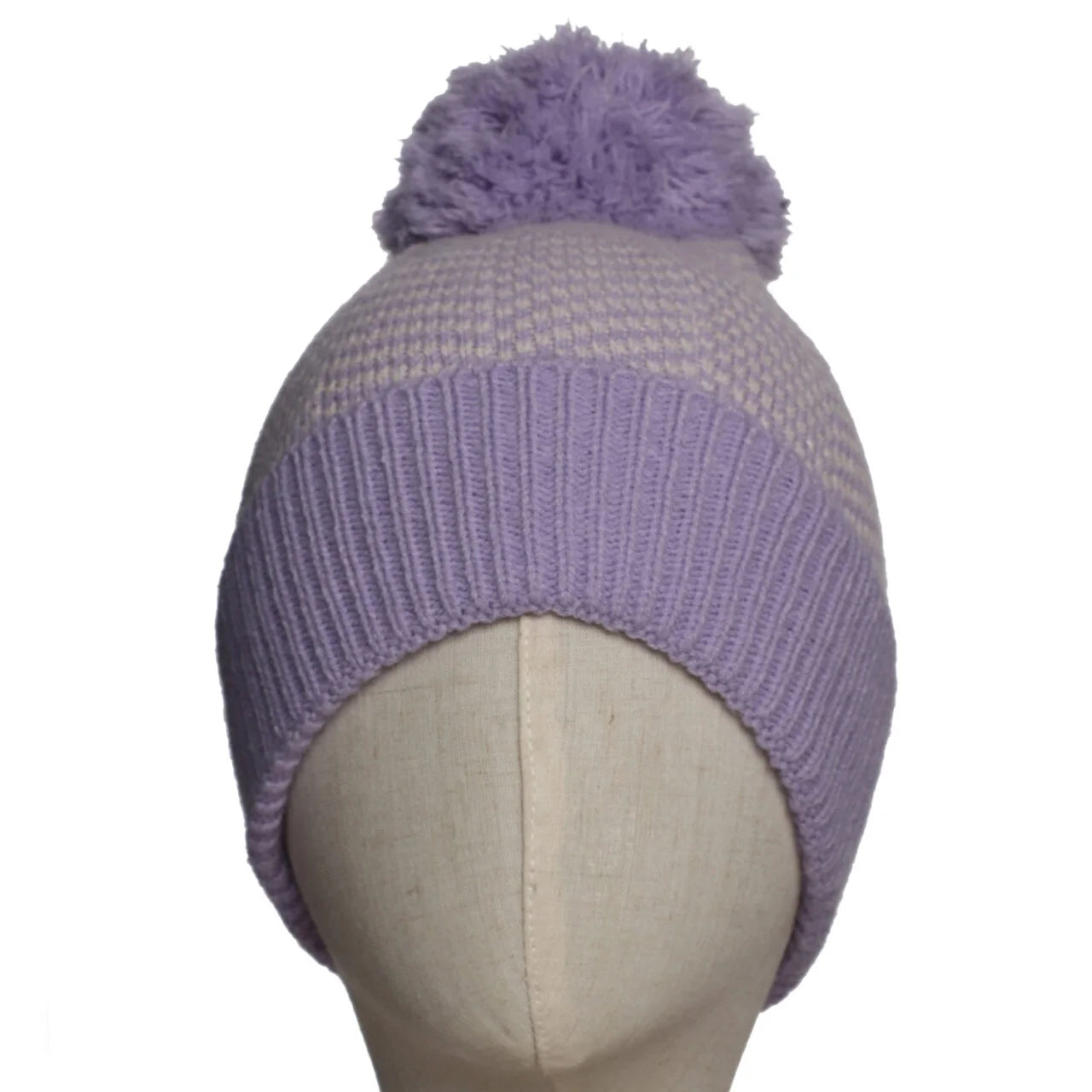 Fab Gifts | Winter Accessories Winter Beanie Herringbone Lilac by Weirs of Baggot Street