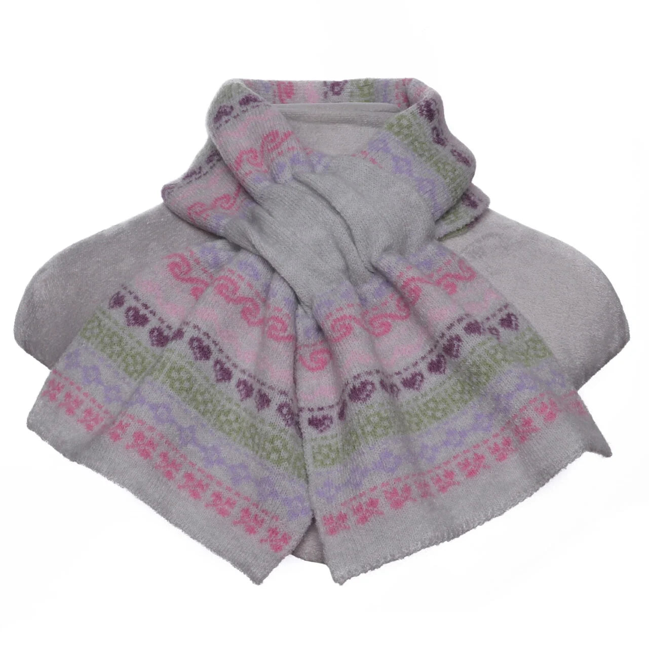 Fab Gifts | Winter Accessories Winter Pull Through Scarf Nordic Pink by Weirs of Baggot Street