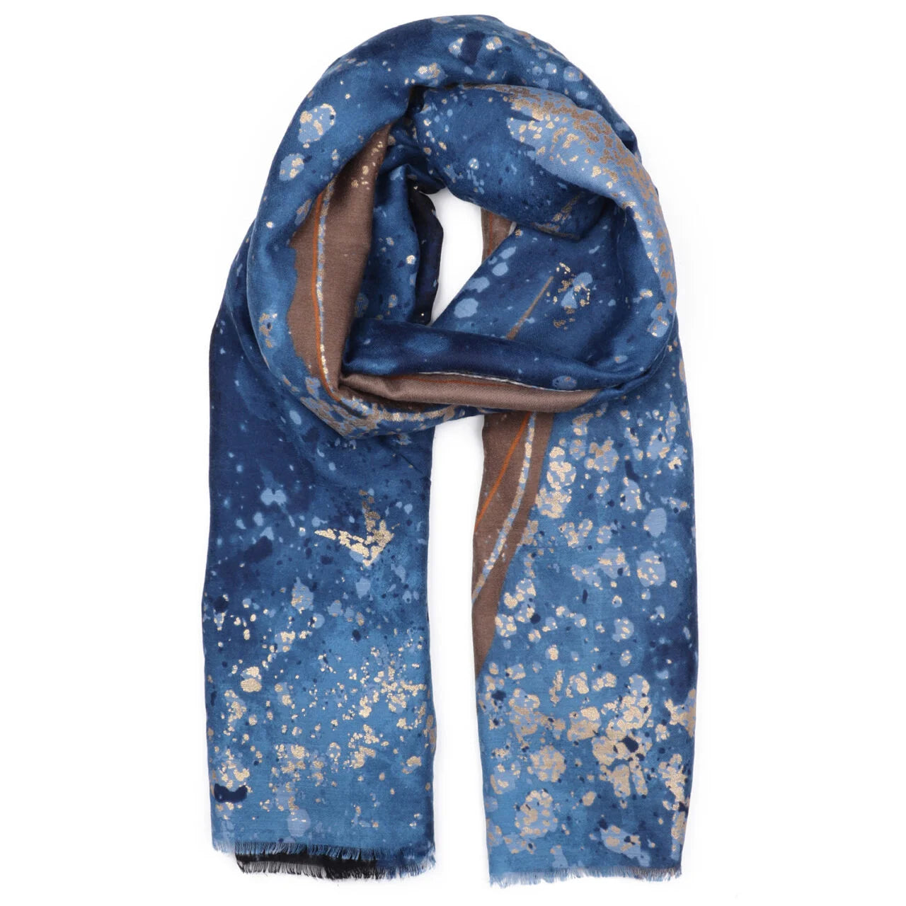Fab Gifts | Winter Accessories Winter Scarf Metallic Blue by Weirs of Baggot Street