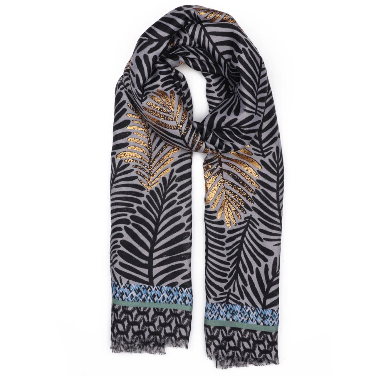 Fab Gifts | Winter Accessories Winter Scarf Metallic Grey by Weirs of Baggot Street