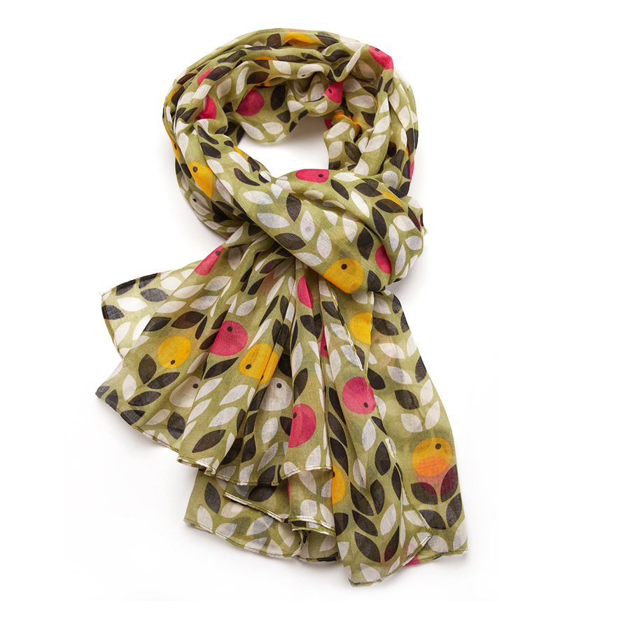 Fabulous Gifts Apparel Berries Scarf Green by Weirs of Baggot Street