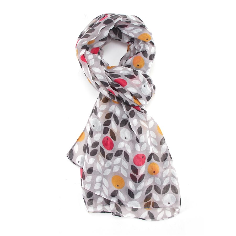 Fabulous Gifts Apparel Berries Scarf Grey by Weirs of Baggot Street
