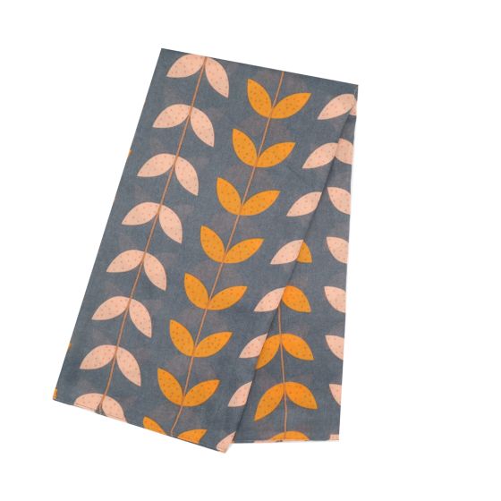 Fabulous Gifts Apparel Leaf Lines Scarf Denim by Weirs of Baggot Street