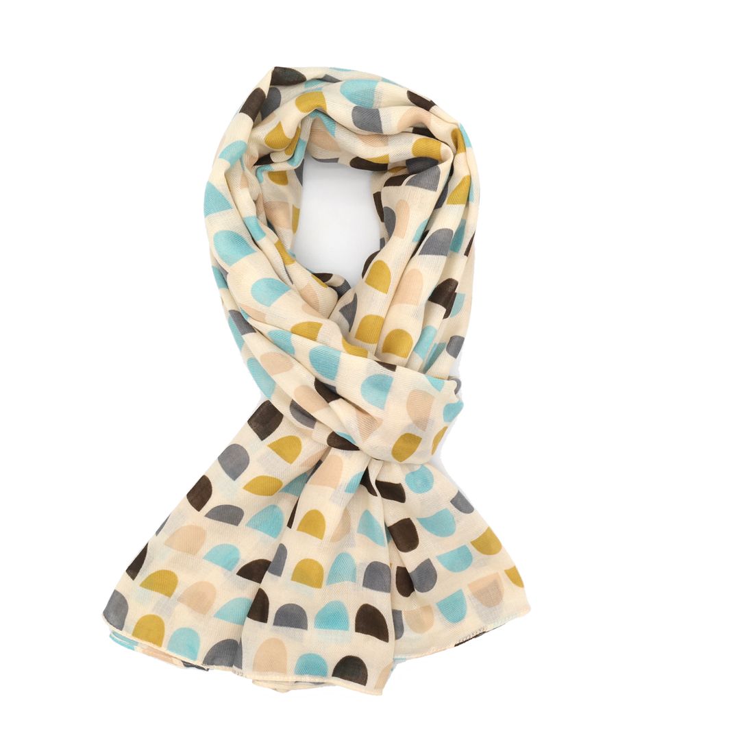 Fabulous Gifts Apparel Scallops Scarf Cream by Weirs of Baggot Street
