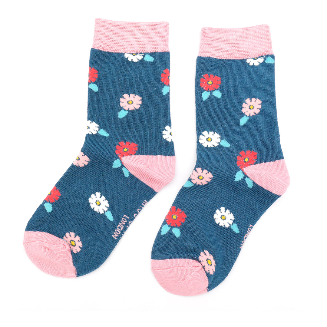 Fabulous Gifts Bubs Kids Girls Ditsy Flowers Navy 4-6Y by Weirs of Baggot Street