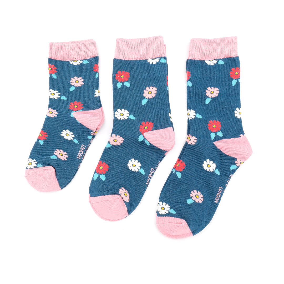 Fabulous Gifts Bubs Kids Girls Ditsy Flowers Navy 4-6Y by Weirs of Baggot Street