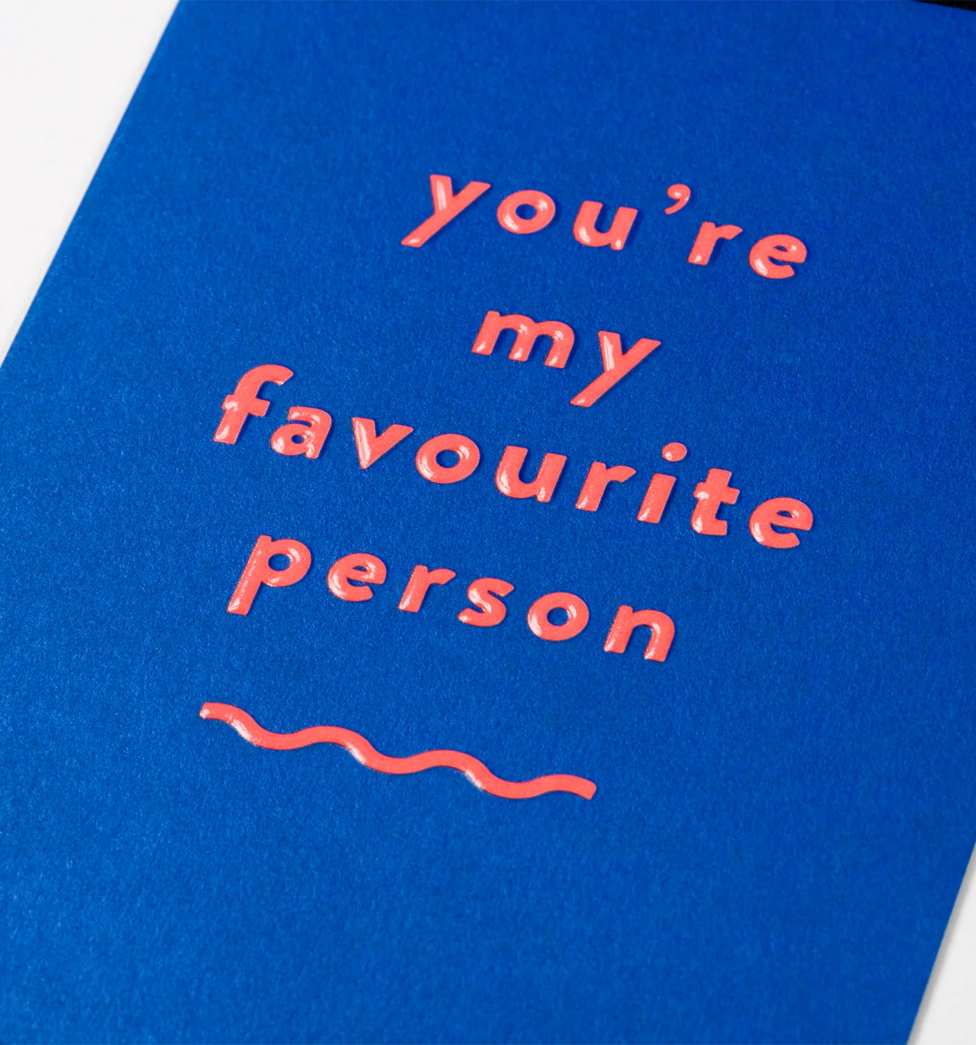 Fabulous Gifts Cher Favourite Person Mini Card by Weirs of Baggot Street
