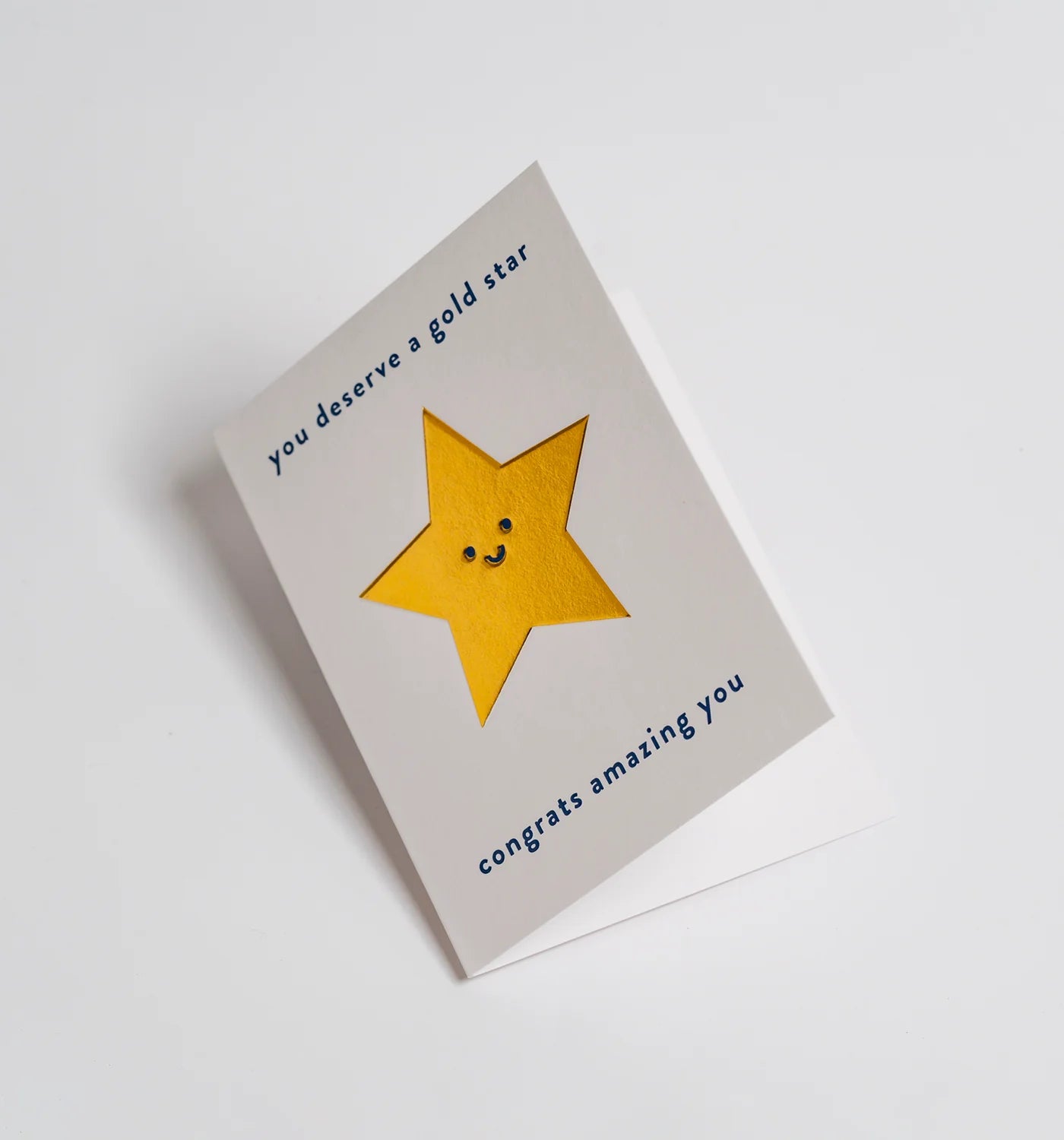 Fabulous Gifts Cher You Deserve A Gold Star... Card by Weirs of Baggot Street