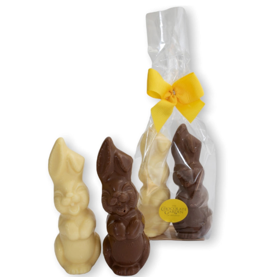 Fabulous Gifts Chocolate Garden Twin Bunnies with Eggs 190g  by Weirs of Baggot Street