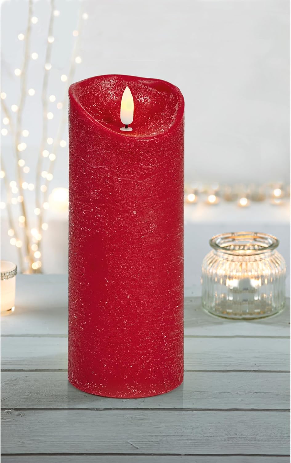 Fabulous Gifts Christmas Flickabright Red Candle by Weirs of Baggot Street