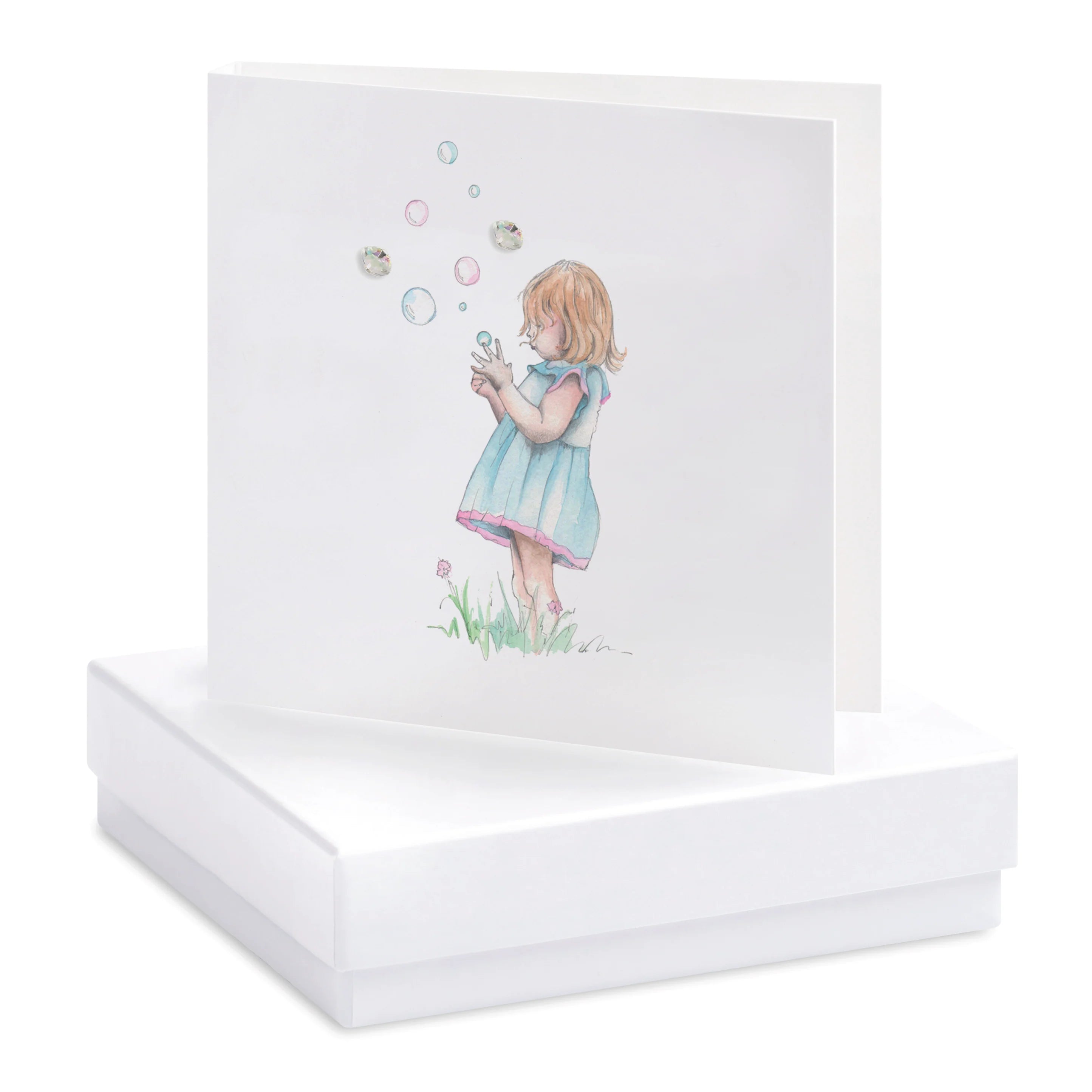 Fabulous Gifts Crumble & Core Box Bubble Girl Earring Card  by Weirs of Baggot Street