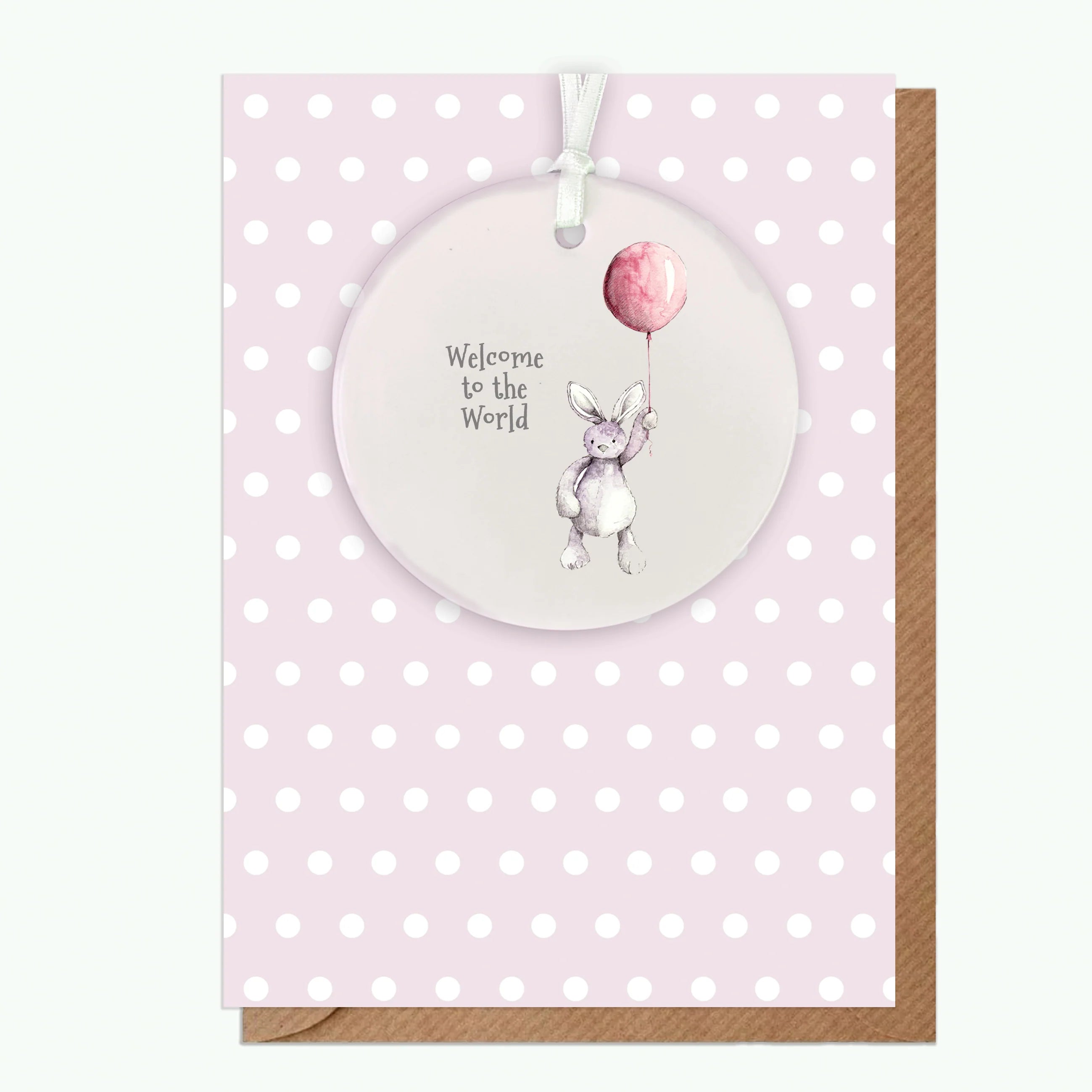 Fabulous Gifts Crumble & Core Keepsake Baby Girl Teddy Card by Weirs of Baggot Street