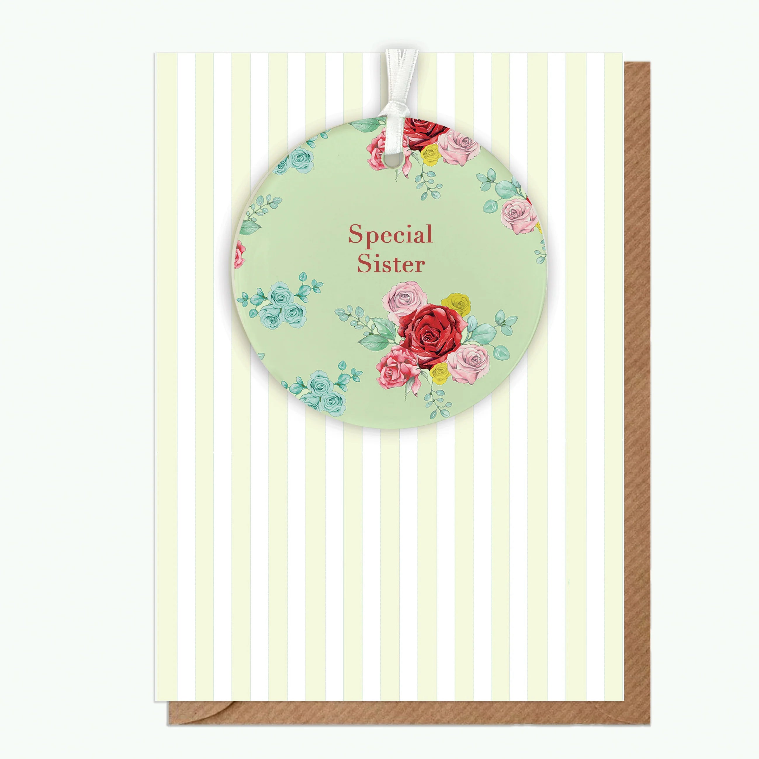 Fabulous Gifts Crumble & Core Keepsake Rose Green Sister Card by Weirs of Baggot Street