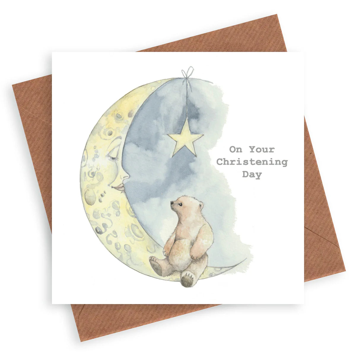 Fabulous Gifts Crumble & Core Moon And Bear Christening Card   by Weirs of Baggot Street